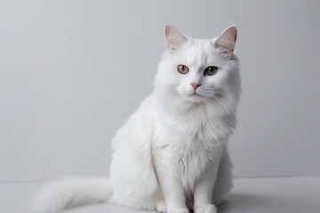 cat on white background