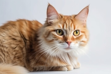 cat on white background