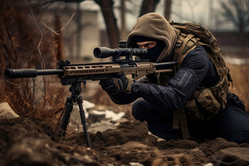 sniper on the battlefield