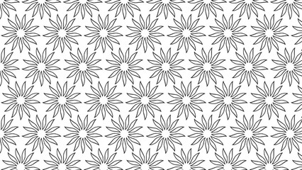 Abstract vector seamless pattern and swatches oriental line texture on white background wallpaper geometric diagonal fabric waves set of design elements