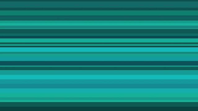 Turquoise blue horizontal lines motion background loop
