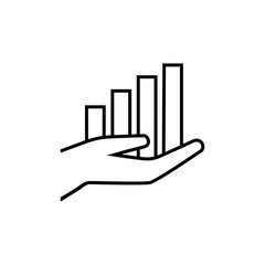 Analytics icon vector. Schedule illustration sign. Trading symbol. Business logo.