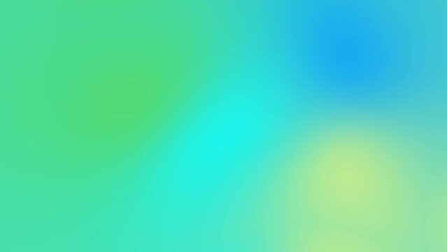 Gradient animation grainy background in blue and green seamless loop. High quality 4k footage