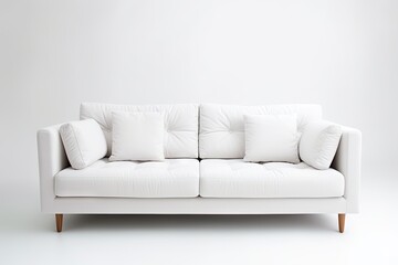  interior sofa with white background Generative AI