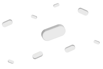 pills isolated on white