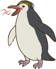 怒るロイヤルペンギン