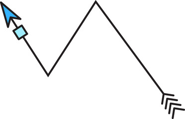 decorative arrow symbol  illustration