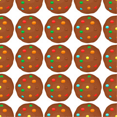 Pattern homemade cookie different taste in pastry biscuit