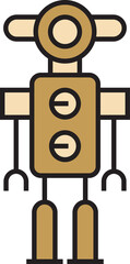 Humanoid Robot Icon
