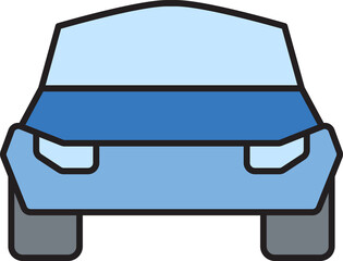 car front view icon