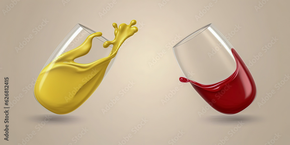 Poster wine background concept - generative ai