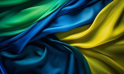 background luxury green cloth or liquid wave or wavy folds of grunge silk texture satin velvet material, luxurious background or elegant wallpaper