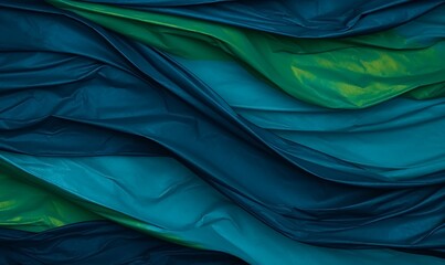 background luxury green cloth or liquid wave or wavy folds of grunge silk texture satin velvet material, luxurious background or elegant wallpaper