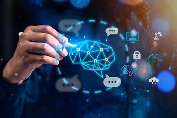 artificial intelligence, technology, processor, network, link, system, intelligence, innovation,...