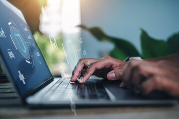 insurance, protection, assurance, family, health, saving, finance, life, shielding, health-care. typing keyboard safeguarding assets with life insurance for financial protection and family security