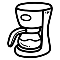 coffee maker line icon style