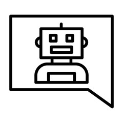 Outline Chatbot icon