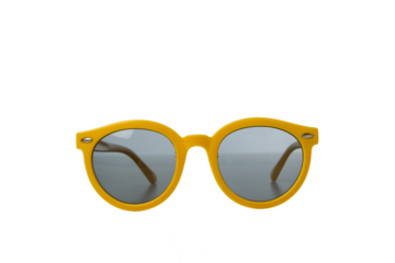PNG, yellow sunglasses, isolated on white background
