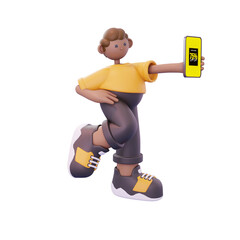 man again standing while posing showing a discount pose from the left