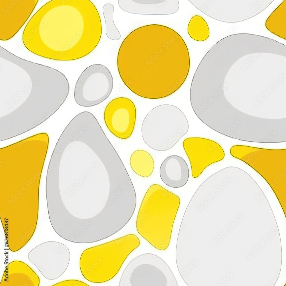 Poster intricate colorful background with mix of shapes and colors - generative ai