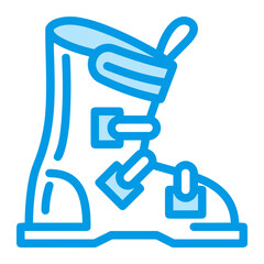 Boots symbol icon vector image. Illustration of the boot footwear shoe design image