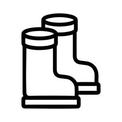 Boots symbol icon vector image. Illustration of the boot footwear shoe design image