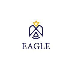 Modern Eagle logo Hawk design Vector illustration