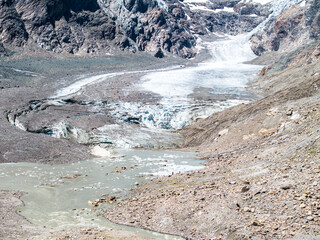 Pasterze Glacier in the Höhe Tauern National Park