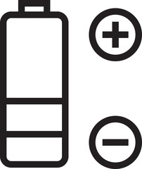 Battery Line Icon 
