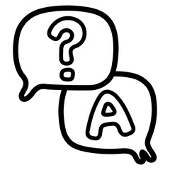faq line icon style