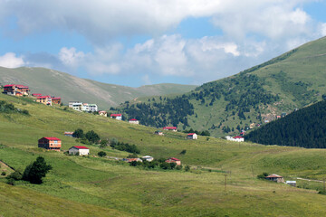 A partial view of Uzundere highland in Dereli, Giresun located in Eastern Black Sea Region