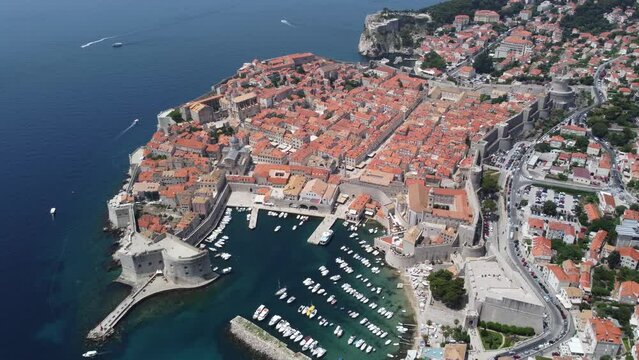Glistening Dubrovnik: Aerial Summer Splendour in 4K