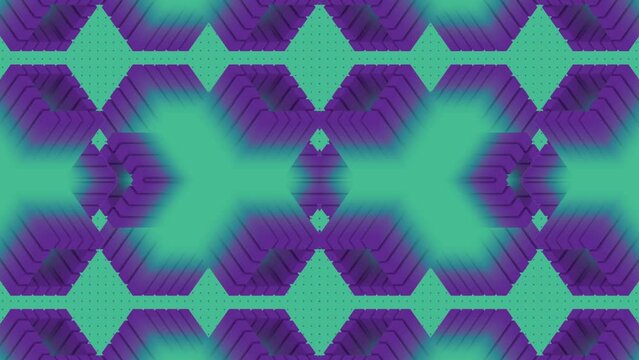 Trendy and stylish geometric digital background with animated patterns of rectangular shapes that will give any media project a futuristic look. Seamless loop animation. 3d rendering. 4K UHD