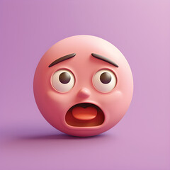 Emojis character vector. Emoji emoticons in 3d with cute, happy and smiling emoticon characters for face mood and expression graphic design.GenerativeAI.