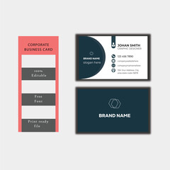 Fototapeta premium corporate modern business card design template