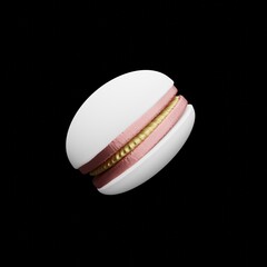 macaroon, cookies, cake, cream, white, coffee