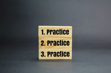 stick with the words practice, practice and practice. concept of education yourself. the concept of self-motivation