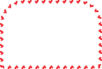 Red Heart frame Round Same Side Corner Rectangle Shape vector love frames for pictures cute photo frame framing pressed flowers floral frame decoration design royal background for valentine wedding