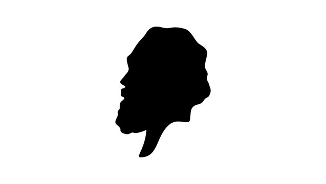 Karl Marx silhouette