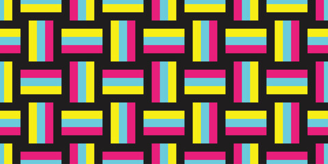 checked weave seamless pattern rgb tartan plaid vector cmyk cartoon rainbow lgbtq gift wrapping paper scarf isolated repeat wallpaper tile background doodle illustration design