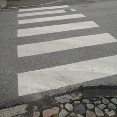crossing in the street