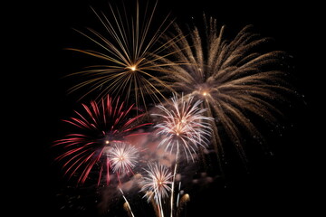 Obraz premium fireworks, colorful