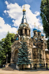 dresden, deutschland - russisch-orthodoxe kirche des heiligen simeon