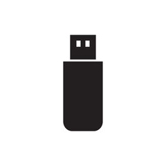 Usb flash drive vector icon symbol