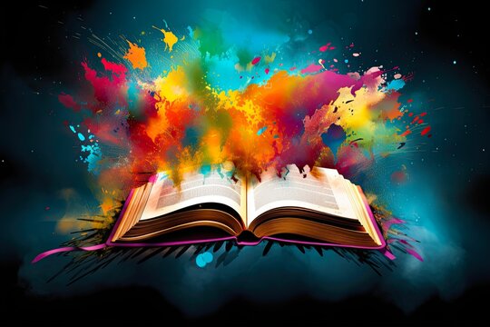 The Great Commission: Spreading Christian Message with Colorful Bible Concept: Generative AI