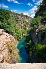 mountain river in the mountains of turkey
