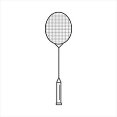 Badminton Racket Outline, Badminton Vector, Badminton illustration, Badminton Vector, Racket Line Art, Outline, Sports illustration, Badminton  Ball, vector, Badminton silhouette, silhouette, Sports