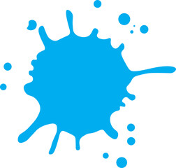 Water spill design. Water puddle vector isolated.