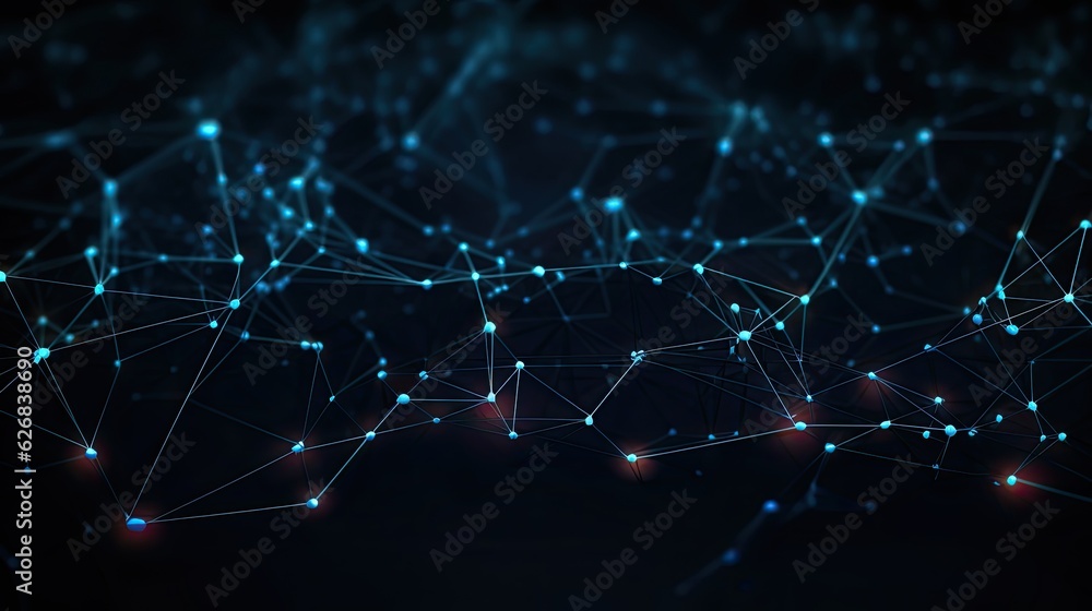 Aufkleber background with network link pattern