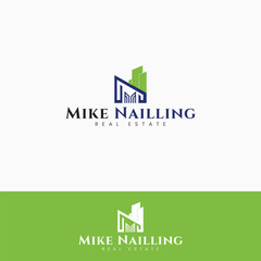 Real estate logo design template Building and Construction logo design Building logo design